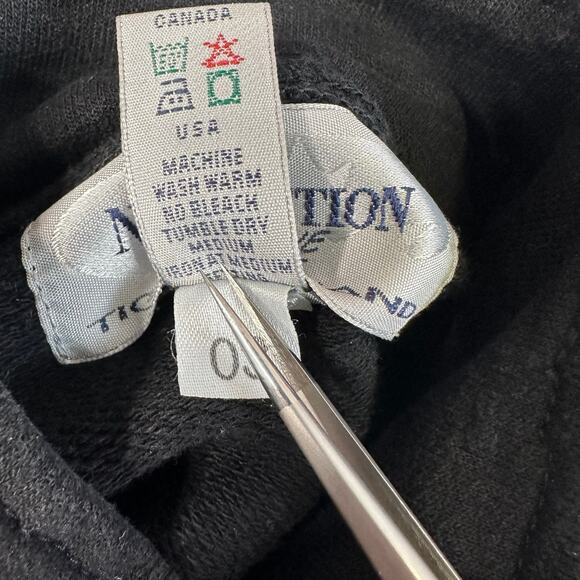 Non Fiction Full Zip Active Jacket Mens M Black 100% Cotton MockNeck Long Sleeve - Picture 4 of 4